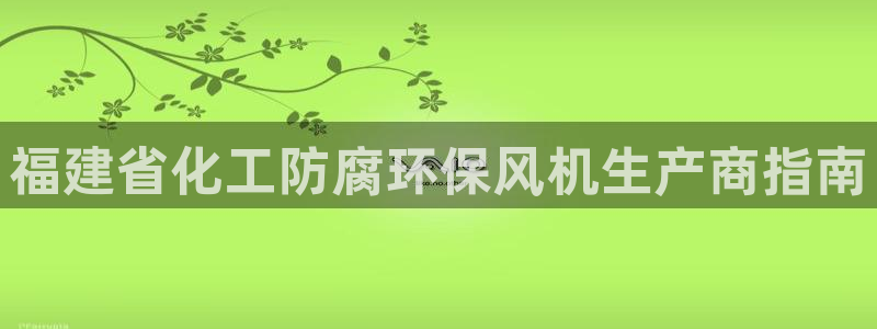 亿万先生mr008cc官网：福建省化工防腐环保风机生产商指南