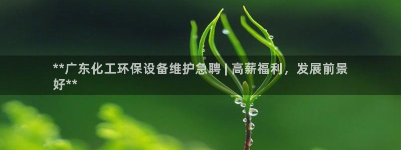 亿万先生网站：**广东化工环保设备维护急聘 | 高薪福利，发展前景
好**
