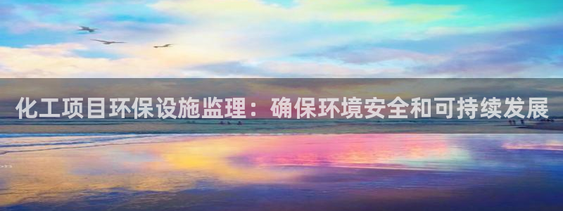 亿万国际app：化工项目环保设施监理：确保环境安全和可持续发展
